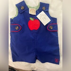 The Beaufort Bonnet Company Blue Apple One Piece